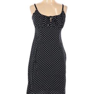 Chesley Stretch Bodycon Black White Polka Dot Women's Dress Size Large